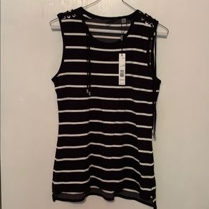 Black and White Striped Shirt